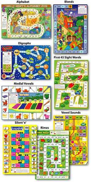 Eight Spelling Board Games